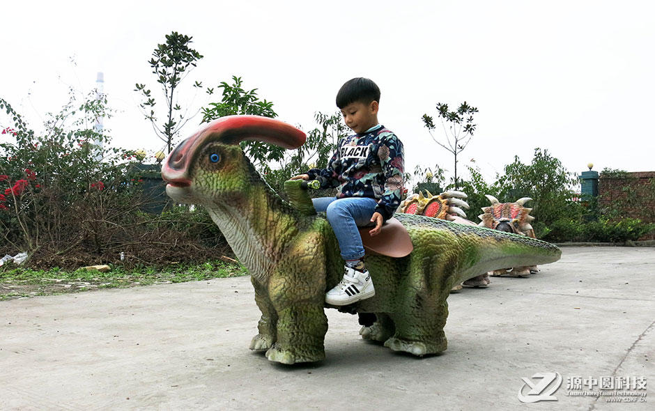 廣場(chǎng)兒童恐龍車