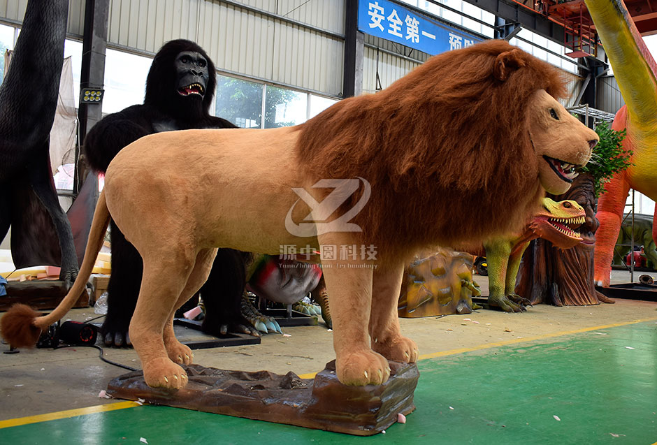 仿真獅子，電動(dòng)獅子，獅子模型，獅子雕塑